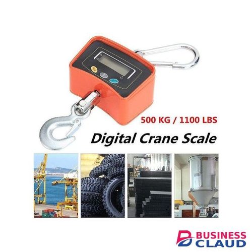 Digital Crane Scale Hanging Hook Weighing Scale Weight Capacity 500 KG