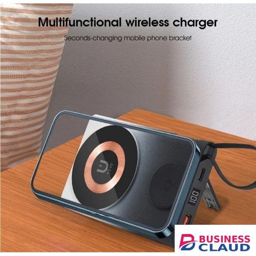 Mi Portable 22.5W PowerBank 10000mAh With Wireless Charging Stand & Holder Magnetic for wireless charging