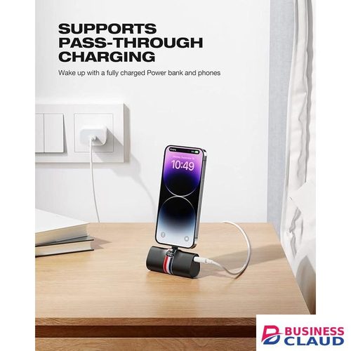 20W Quick Charge Mini External Battery 500mah for iPhone 14, 13, 12, 12 Pro, 11 Pro, XR, X, 8, 7, and Airpods Pro, with Stand