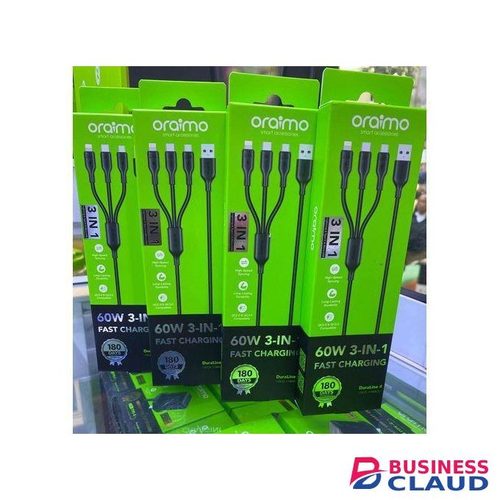 Oraimo OCD-118MCL DuraLine 4 3 in 1 60W Fast Charging
