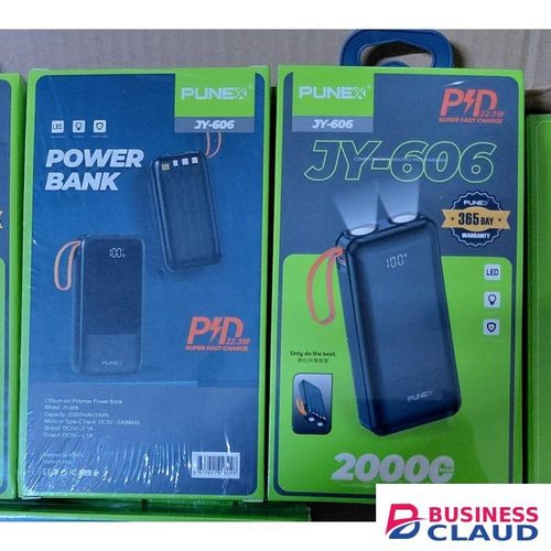 Punex JY 606 20000MAh Powerbank (With 3 Cables)