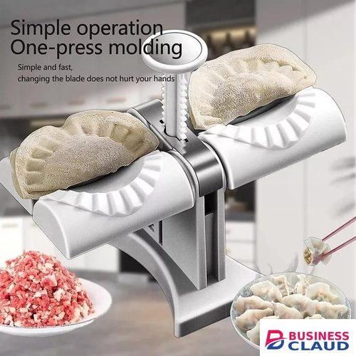 Fully Automatic Double Head Press Dumplings Machine.- DIY Empanadas Ravioli Mould Kitchen Gadget Accessories