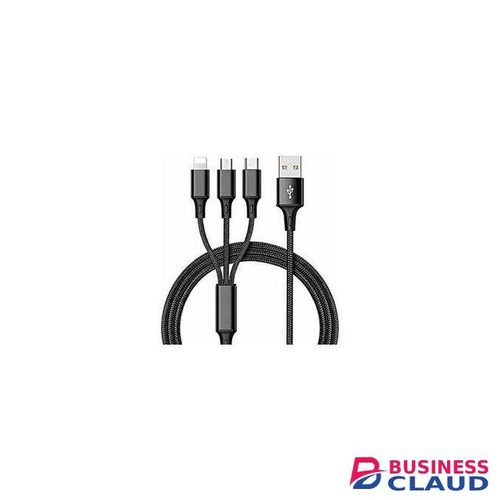 3-IN-1 Universal All in One Charging Cable works with Micro-USB, Type C, iPhone