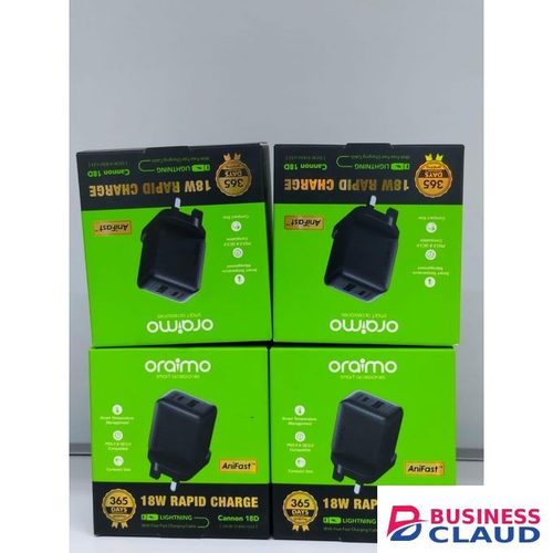 Oraimo 18W Turbo Charge Adapter – With Free Cable