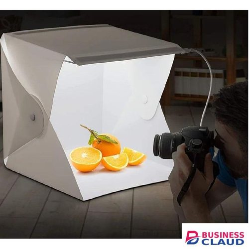 Mini LED Studio Tent 20x20cm For Jewelry And Gadget Photography With White And Black Backgrounds