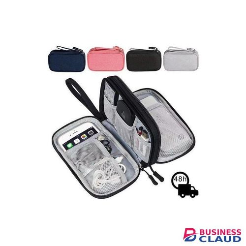 Travel Data Cable Storage Bags Double Layer Digital Usb Hard Disk Protection Bag Portable Earphone Organizer Digital Gadget Carry Case