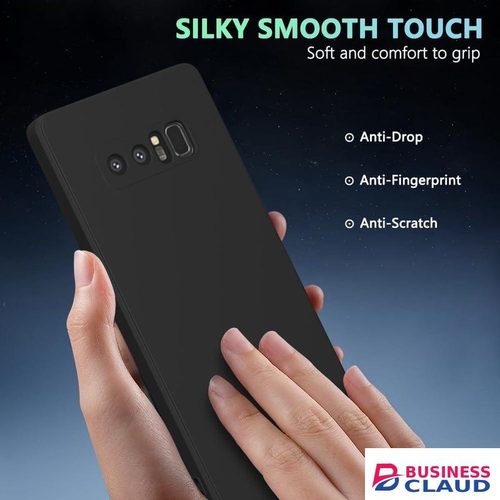 Silicone Slim Fit Cover for Samsung Galaxy Note 8 - Black