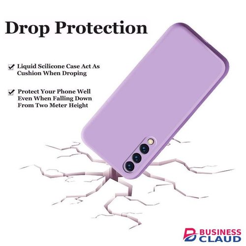 Silicone Slim Fit Cover for Samsung Galaxy A50 - Purple