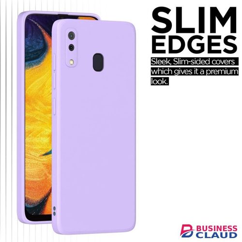 Silicone Slim Fit Cover for Samsung Galaxy A20 - Purple