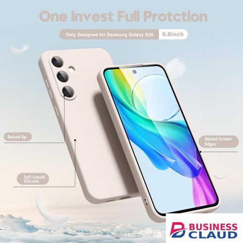Silicone Slim Fit Cover for Samsung Galaxy S25 - Beige Nude
