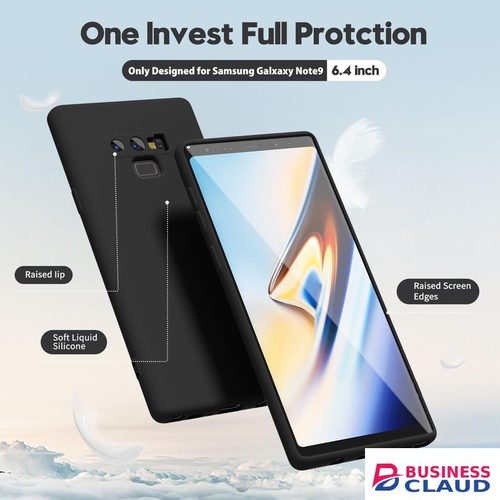 Silicone Slim Fit Cover for Samsung Galaxy Note 9 - Black