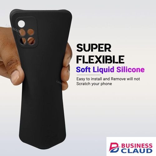 Silicone Slim Fit Cover for Samsung Galaxy A51 - Black