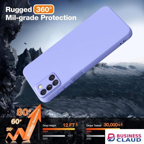Silicone Slim Fit Cover for Samsung Galaxy A31 - Purple
