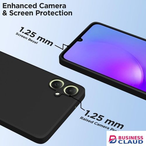 Silicone Slim Fit Cover for Samsung Galaxy A06 - Black