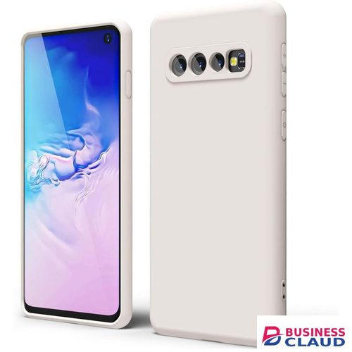 Silicone Slim Fit Cover for Samsung Galaxy S10 - Beige Nude