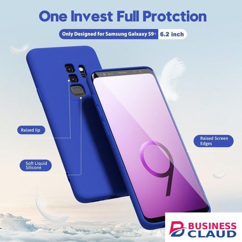 Silicone Slim Fit Cover for Samsung Galaxy S9 Plus - Blue