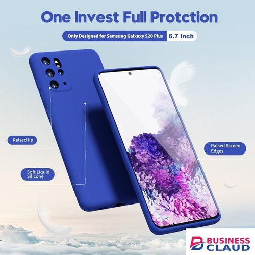 Silicone Slim Fit Cover for Samsung Galaxy S20 Plus - Blue