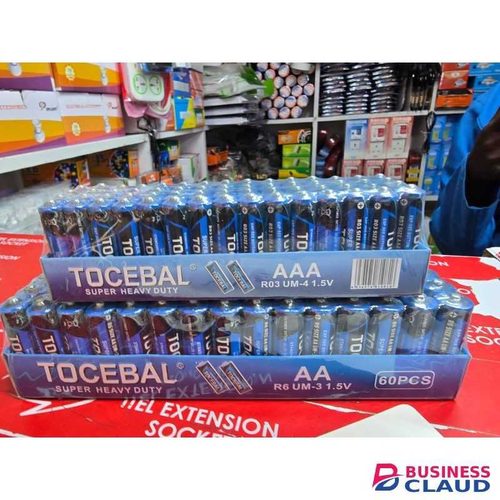 Tocebal 60pcs AAA Batteries Super Heavy Duty 1.5V for Toys, Gadgets, and Remotes