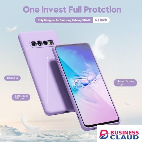 Silicone Slim Fit Cover for Samsung Galaxy S10 Plus - Purple