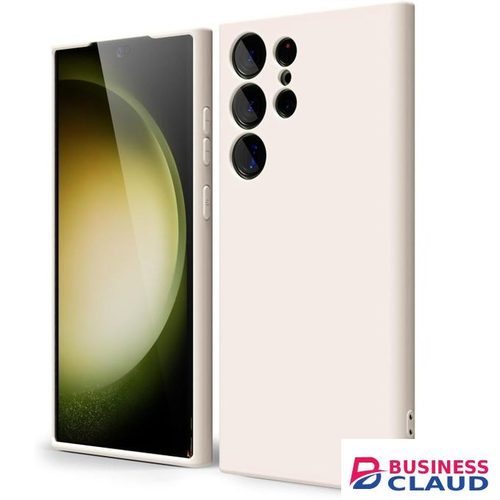 Silicone Slim Fit Cover for Samsung Galaxy S23 Ultra - Beige Nude