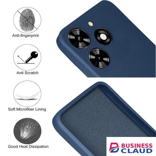 Silicone Phone Cover for Infinix Smart 8 - Blue, anti-fingerprint, anti-scratch, durable silicone case