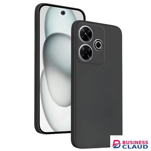 Silicone Phone Cover for Xiaomi Redmi 13 - Black, anti-fingerprint, anti-scratch, durable silicone case