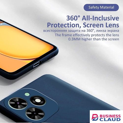 Silicone Phone Cover for Infinix Note 40 - Blue, anti-fingerprint, anti-scratch, durable silicone case