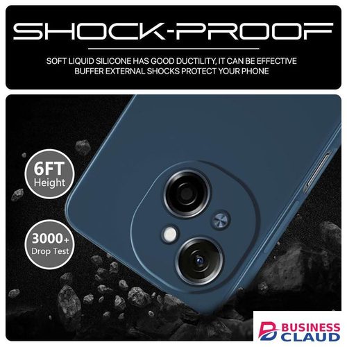 Silicone Phone Cover for Infinix Smart 7 - Blue, anti-fingerprint, anti-scratch, durable silicone case