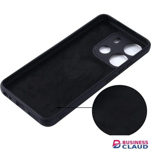 Silicone Phone Cover for Infinix Smart 9 - Black, anti-fingerprint, anti-scratch, durable silicone case