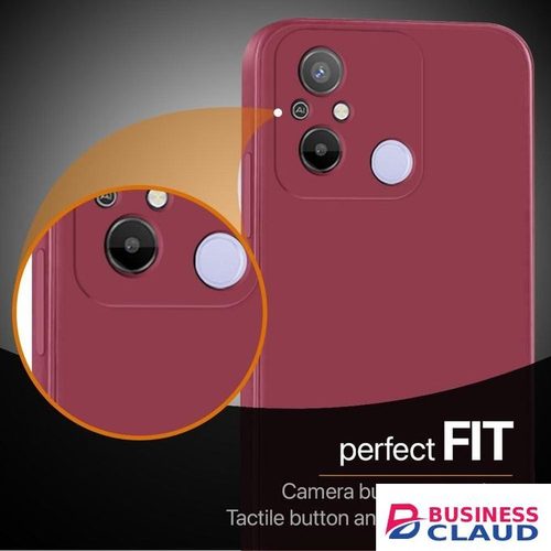 Silicone Phone Cover for Xiaomi Redmi 12C - Maroon, anti-fingerprint, anti-scratch, durable silicone case