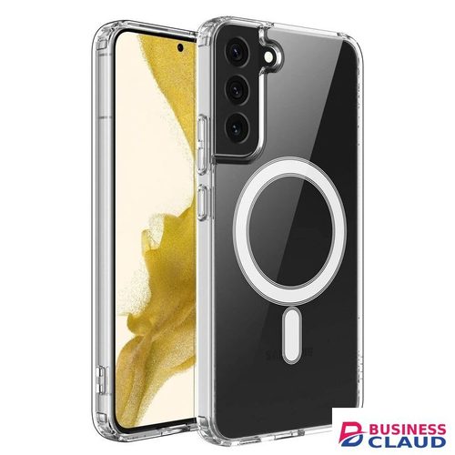 Electroplated Clear Transparent MagSafe Case for Samsung Galaxy S22 – Shockproof, Anti-Yellowing, Slim-Fit, Protective Cover
