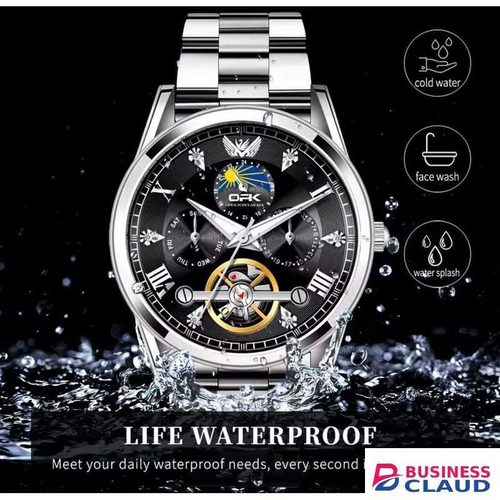 Classic OPK Gents Stainless Steel Watch 8148 with Quartz Movement and Sleek Design