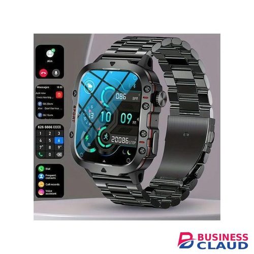 Olykas New Rugged Smart Watch Men Wireless Call Waterproof Sport