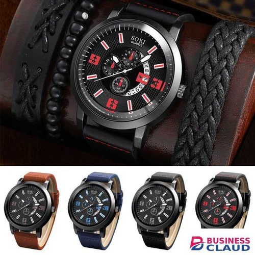 BEST WATCH FOR MEN /VALENTINE WATCH // Luxury Watch for men // Quality men Watches Office And Home Dial Leather Watch