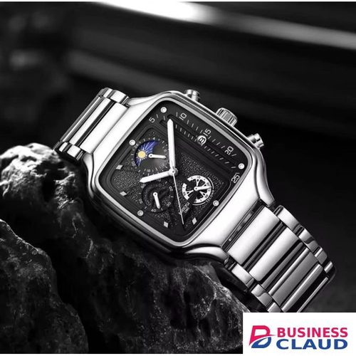 NIBOSI Gents 2573 Wristwatch – Elegant Battery Powered Design with Luminous Moonphase & Date Feature