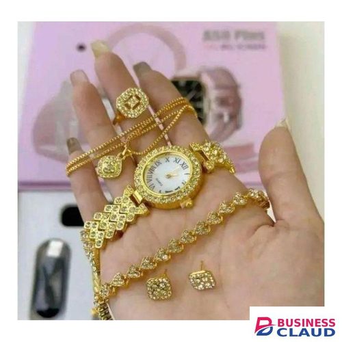 A58 Plus Smart Watch & Jewelry Gift Set