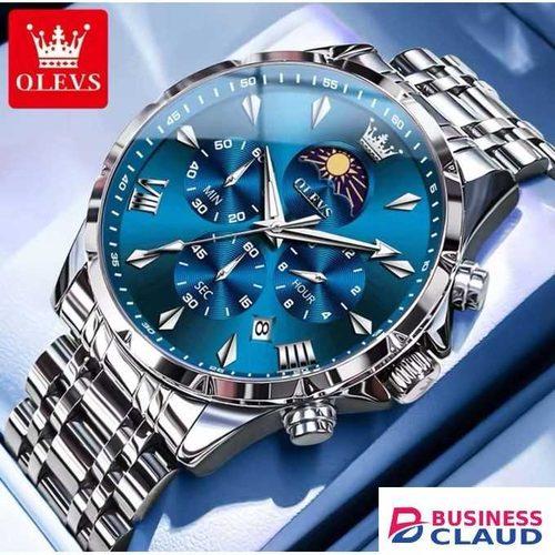 Olevs Chronograph Moon-Phase Watch men's wristwatch 3653