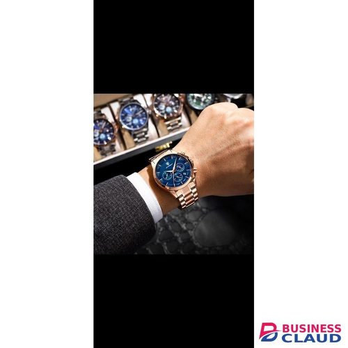 POEDAGAR Gents Wrist Watch 928 Metallic