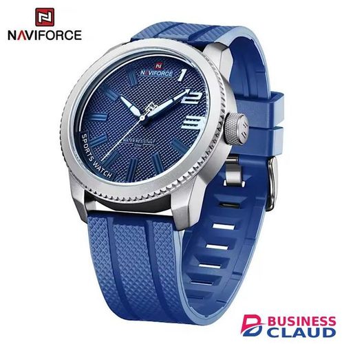 Naviforce Men's Silicon rubber straps 30M Water Resistant Wrist Watch