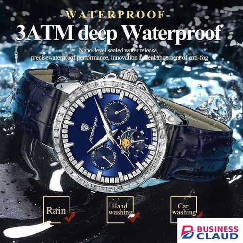 POEDAGAR GENTS 956 WRIST WATCH -Blue