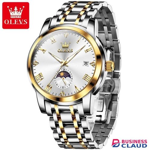 Olevs Prestige Two-Tone Quartz Watch