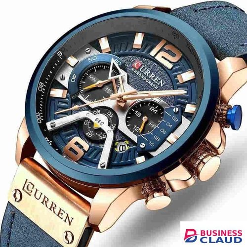Curren 8329 Leather Watch Blue strap