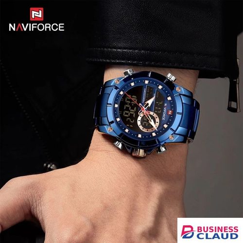 Naviforce Fashion NAVIFORCE LED Watches Men Top Brand Luxury Wristwatch Nf9163