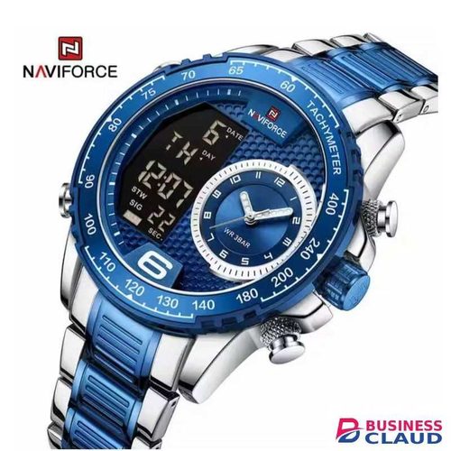 Naviforce 9199S Navy Blue Dual Watch Analog& Digital