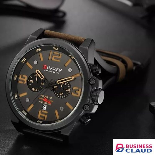 Curren 8314 Top Luxury Brand Men Genuine Leather Quartz Watch