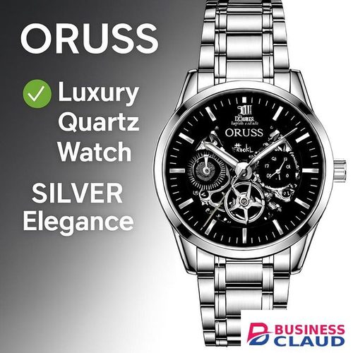 ORUSS MEN WATCH QUARTZ MENS WATCHES FASHION LUXURY WRIST WATCH - – FREE Elegant Box & Bracelet Adjustment Tool