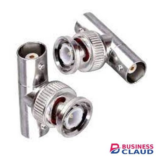 BNC Male Plug To 2 Dual BNC Female Jack Triple T RF Coax Adapter Connector 3 Way