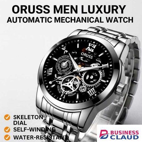 ORUSS Luxury Sporty Watch For Men – Men’s Automatic Mechanical Wrist Watches – FREE Elegant Gift Box & Bracelet Adjustment Tool