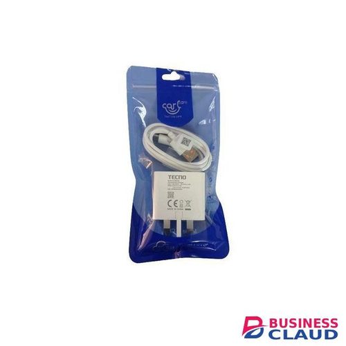 Tecno SPARK 10C 18W SUPER FAST Type -C CHARGER -White