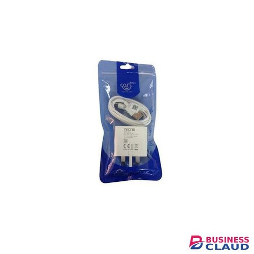 Tecno CAMON 20 Pro 18W SUPER FAST Type -C CHARGER -White
